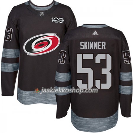 Miehille NHL Carolina Hurricanes Pelipaita Jeff Skinner 53 1917-2017 100th Anniversary Adidas Musta Authentic Miehille NHL Carolina Hurricanes Pelipaita Jeff Skinner 53 1917-2017 100th Anniversary Adidas Musta Authentic